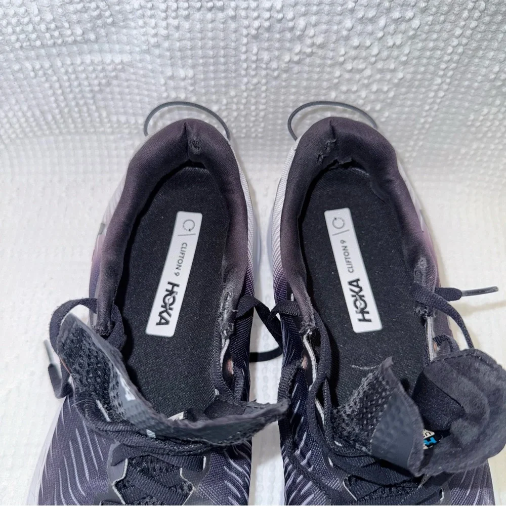 Hoka Rincon 3 Running Shoes Black White Lightweight Men’s 10.5 B - Picture 5 of 10